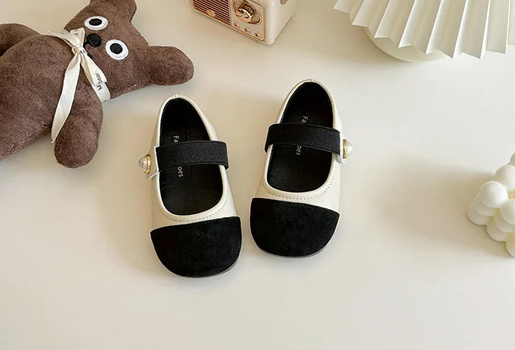 Girl Leather Shoes 2025 Autumn New Brand Girl Shoes French Princess Shoe Elegant Mary Jane Shoe Soft Sole Party Dresses for Girl