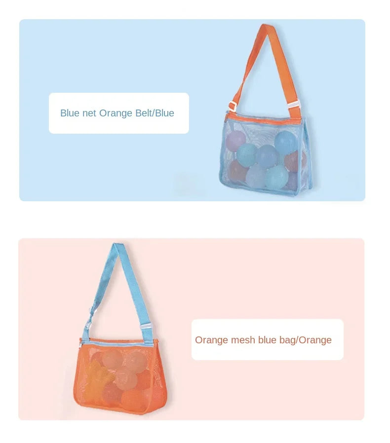 Children's Toy Storage Bag Travel Travel Beach Bag Hollow Can See Through The Beach Net Bag Shoulder Bag