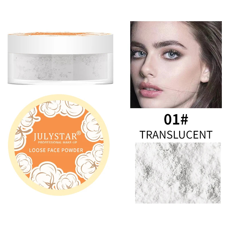 Mineral Face Powder Waterproof Oil Control Translucent Setting Powder High Coverage Makeup Fixer Powder Make-up For Women Makeup