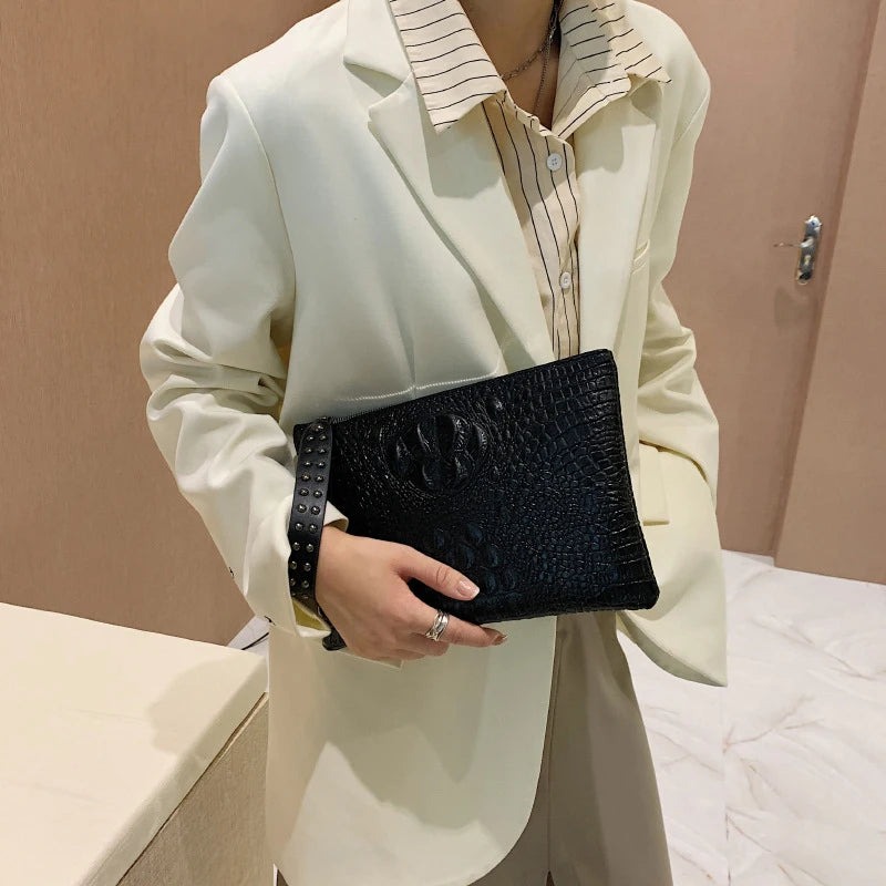 Fashion Luxury Handbags Women Bag PU Leather Clutch Ladies Evening Envelope Bag Female Day Clutches Purse Portable Wristlet Bag