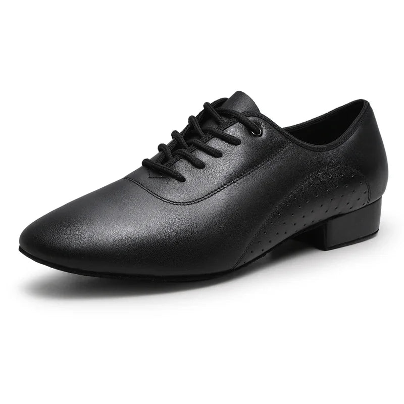 Men's white new leather Latin dance shoes Modern dance hall tango men's national standard dance shoes men's sports shoes