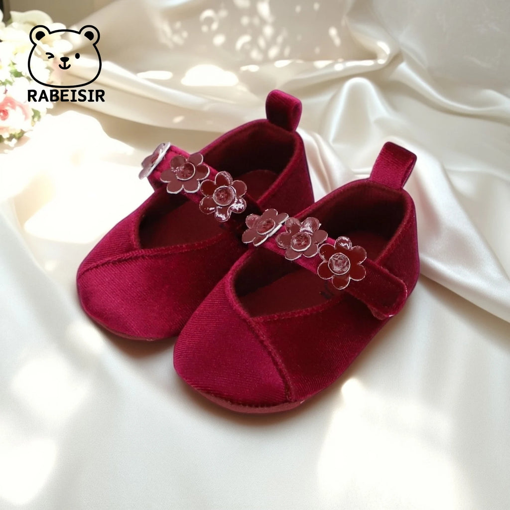 Baby Girl Princess Shoes 0-18 Months Baby Walking Shoes Fashionable and Sweet