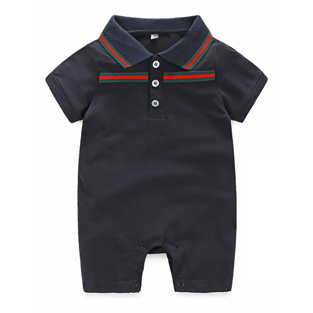 IURNXB Baby Romper Short Sleeve Boys Infant Gentleman Tuxedo Jumpsuit Newborn Outfit Playsuit 100% Cotton Kids Clothes 0-24M