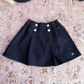 Teen Girl Clothes Waist Shell Button Denim Skirt and Top Kids Versatile Casual Outfits Children Costumes Vintage Girls Elastic