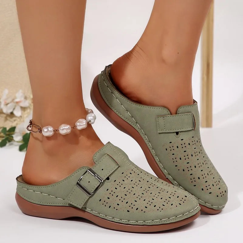 Hot Selling Women Premium Orthopedic Open Toe Sandals Retro Anti-slip Breathable Summer Shoe Slippers