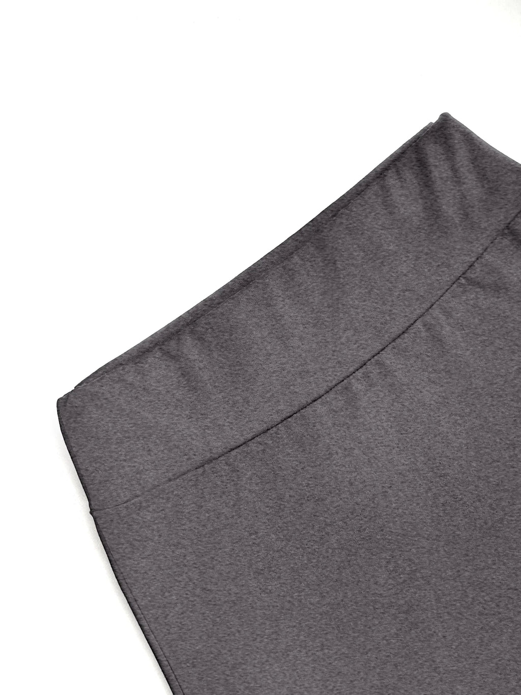 Mature Style Women 2Pcs Outfit, Ribbed Square Neck Crop Top + High Waist Draped A-Line Maxi Skirt