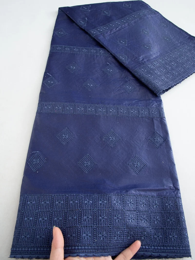 Kalume Fashion Nigerian Cotton Dry Lace Fabric 2026 High Quality Swiss Voile Stones Embroidery Lace Fabric For men Prom Party