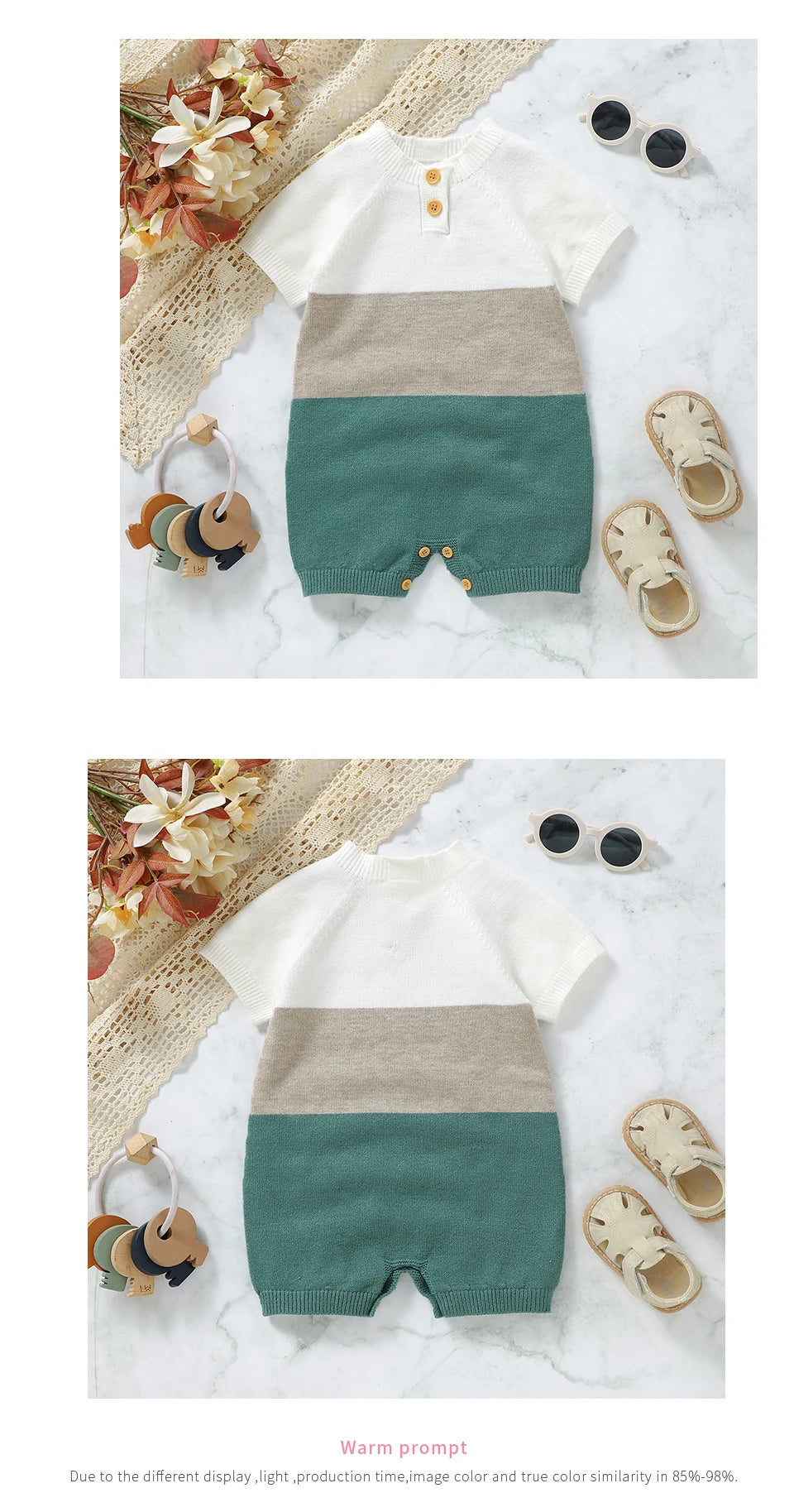 Summer Infant Baby Boys Rompers Short Sleeves Knitting Newborn Casual Outwear Jumpsuits Clothes Toddler Children Playsuits 0-18m
