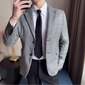 Men Suit Jacket Blazer Hombre High-quality Fashionable and Elegant Men Business Slim Fit Suit Jacket Social Party Formal Jacket