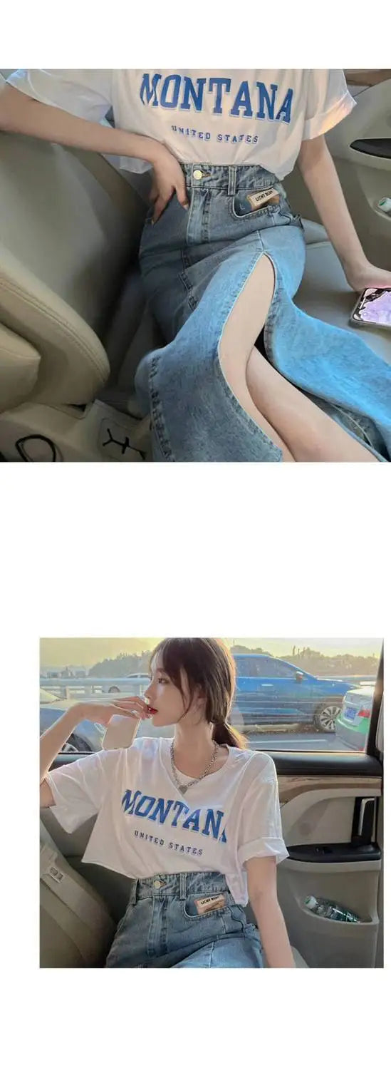 Womens Skirt Formal Clothing Maxi Skirts for Woman Jeans Denim Long Pencil Office Zipper Cheap Y2k Trend Harajuku A Line Stylish