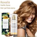 Roxelis Vanilla Cocoa Hair Care Perfume Spray Body Fragrance Fresh Scent Added to Hair