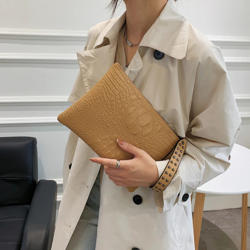 Fashion Luxury Handbags Women Bag PU Leather Clutch Ladies Evening Envelope Bag Female Day Clutches Purse Portable Wristlet Bag