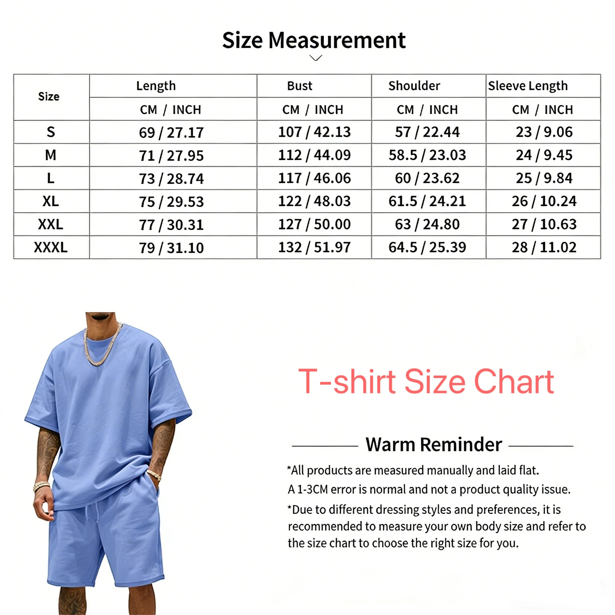 Men's two-piece clothing set, loose round-neck T-shirt and shorts set, casual sportswear, perfect for summer