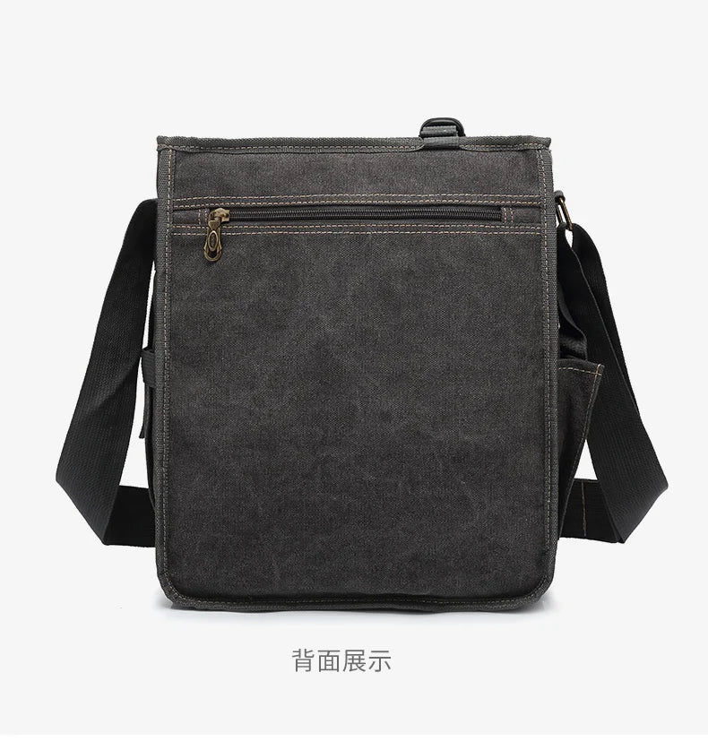 Man Messenger Shoulder Bag 2022 Canvas Business Casual Zipper Handbag Male Satchel Cross Body Bags Men bolsa crossbody bags sacs