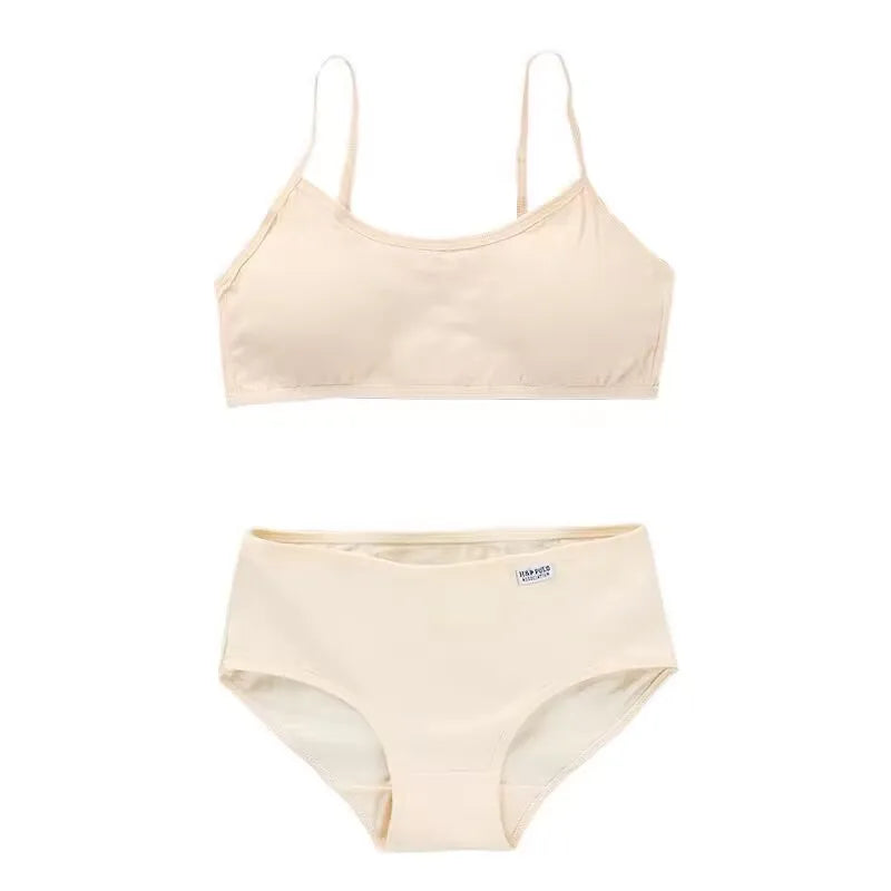 Kids Girls Training Bras Set Girls Teenage Underwear Cotton Tank Tops for 8-14 Years
