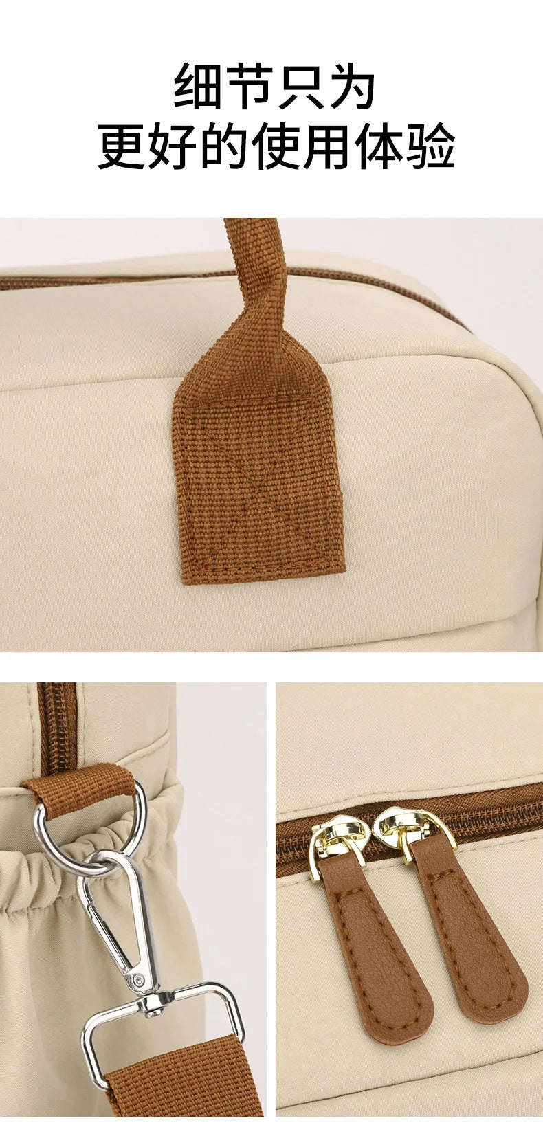 Women's Single Shoulder Bag Diaper Bags Casual Travel Nylon Crossbody Bag Lightweight Waterproof Large Capacity Shopping Handbag