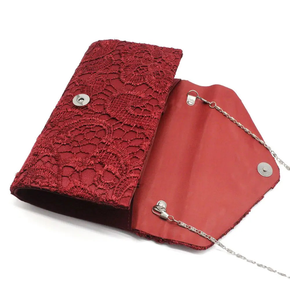 Ladies Messenger Bag Handbags Lace Clutch Bag Evening Party Wedding Purse Envelope Bag Fashion Women Wallet