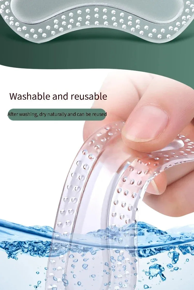 GEL Heel Protectors Women Silicone Cushion Foot Care Products Non Slip Shoe Pads for High Heels Adjustable Size Insoles