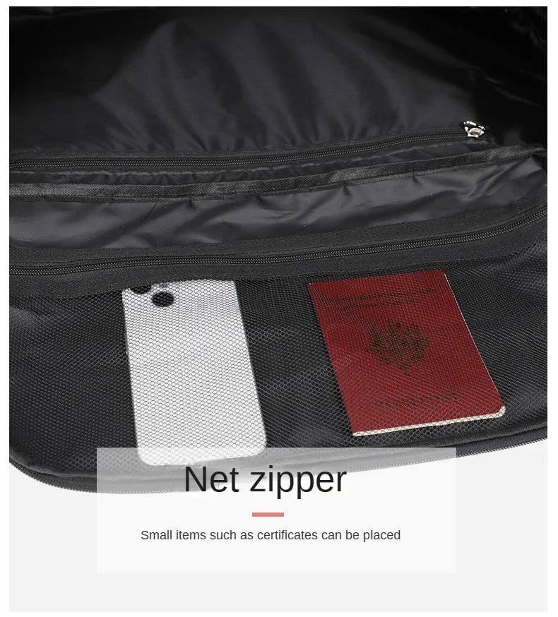 Large capacity travel bag with printed logo name boxing sports storage bag gym bag personalized pattern
