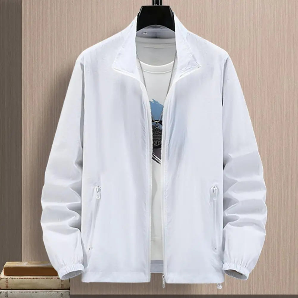 Men Outdoor Jacket Sunscreen Coat Camping Fishing Summer Sports Jacket Breathable Sun Clothing Sunshade Jacket