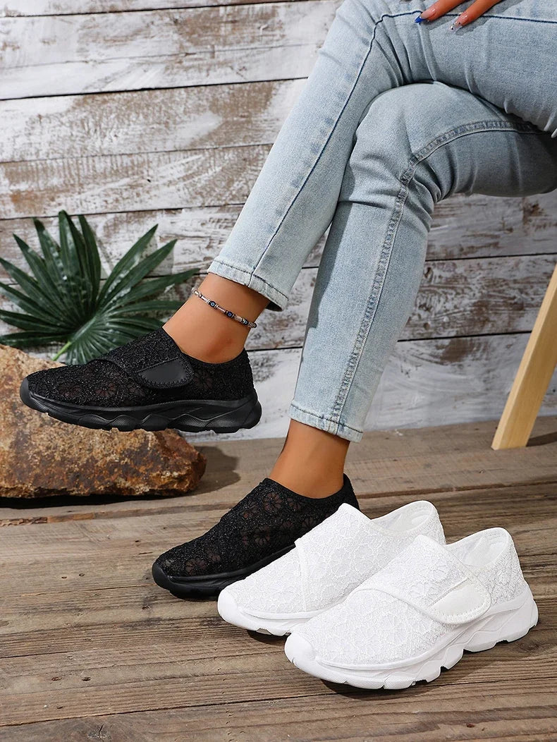 Sneakers Women Shoes Lightweight Breathable Shoes For Women Comfortable Outdoor Walking Black White Zapatillas Mujer Size 36-42