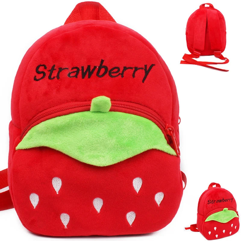 Fashion Children School Bags Cartoon Plush Kids Backpack Kindergarten Boys And Girls School Bags Mini Backpack Book Bag
