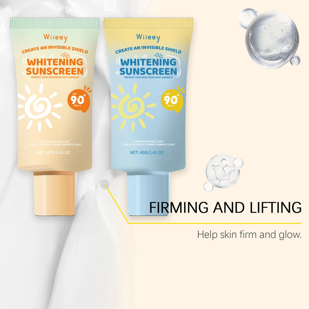 Children UV Protection Cream Lasting Sun Block Isolation Brightening Refreshing Oil Control SPF 90+Moisturizing Sunscreen Cream