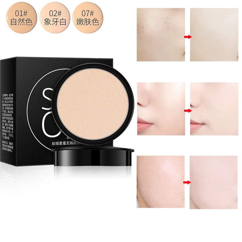 Velvet Face Makeup Powder Waterproof Loose Powder Soft Setting Up Finish Honey Control Make Oil Compact Powder Skin