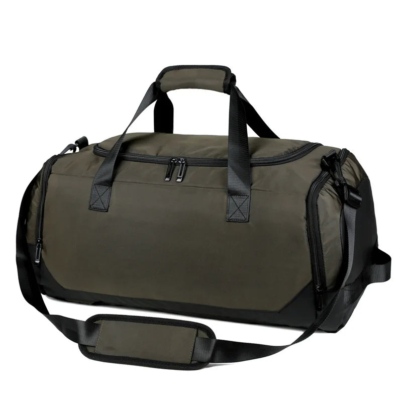 Large capacity travel bag with printed logo name boxing sports storage bag gym bag personalized pattern