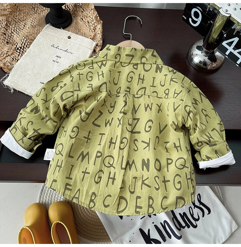 IENENS Kids Shirt Clothes Spring Thin Blouses Clothing Infant Boy Plaid Cotton Tops 1 2 3 4 Years Kids Long Sleeves Shirt