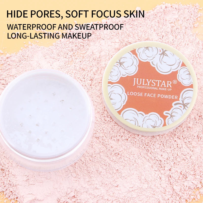 Mineral Face Powder Waterproof Oil Control Translucent Setting Powder High Coverage Makeup Fixer Powder Make-up For Women Makeup