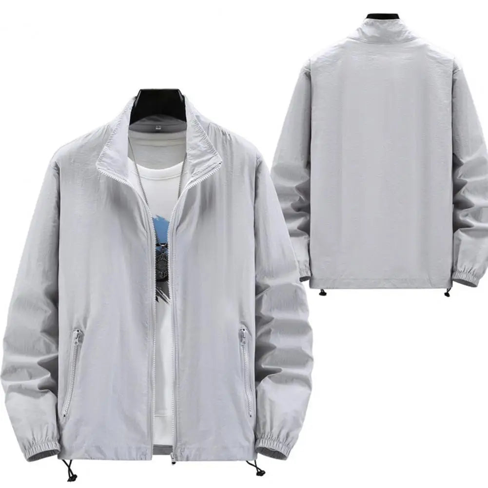 Men Outdoor Jacket Sunscreen Coat Camping Fishing Summer Sports Jacket Breathable Sun Clothing Sunshade Jacket