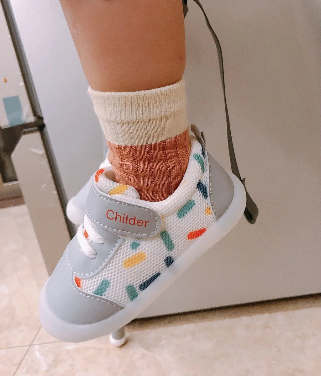 Kid Sneakers 2025 Spring New Mesh Baby Shoe Soft Sole Anti Slip Walking Shoe Light Girl Shoes Allmatch Boy Kid Shoes Кроссовки
