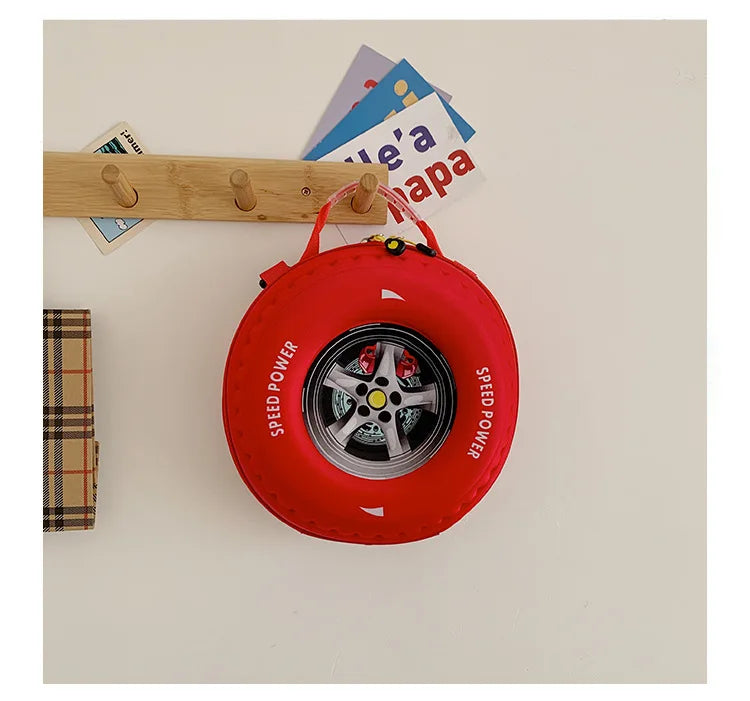 Children's Schoolbag Fashion Tyre Shaped Boys Girls Backpack 3D Cartoon Kindergarten Shoulder Bag Large Capacity Kids Handbag
