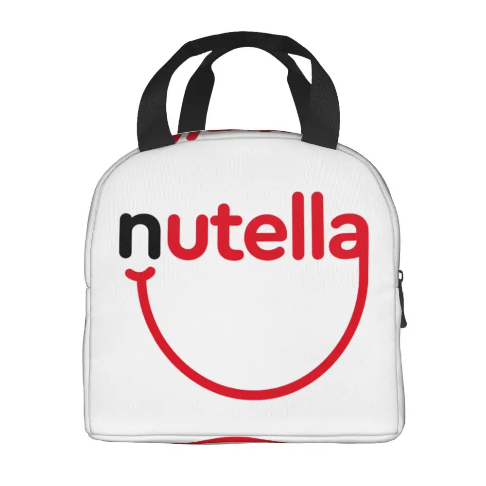 Custom Italy Nutellas Thermal Insulated Lunch Bag Women Portable Lunch Container for Outdoor Picnic Storage Food Box