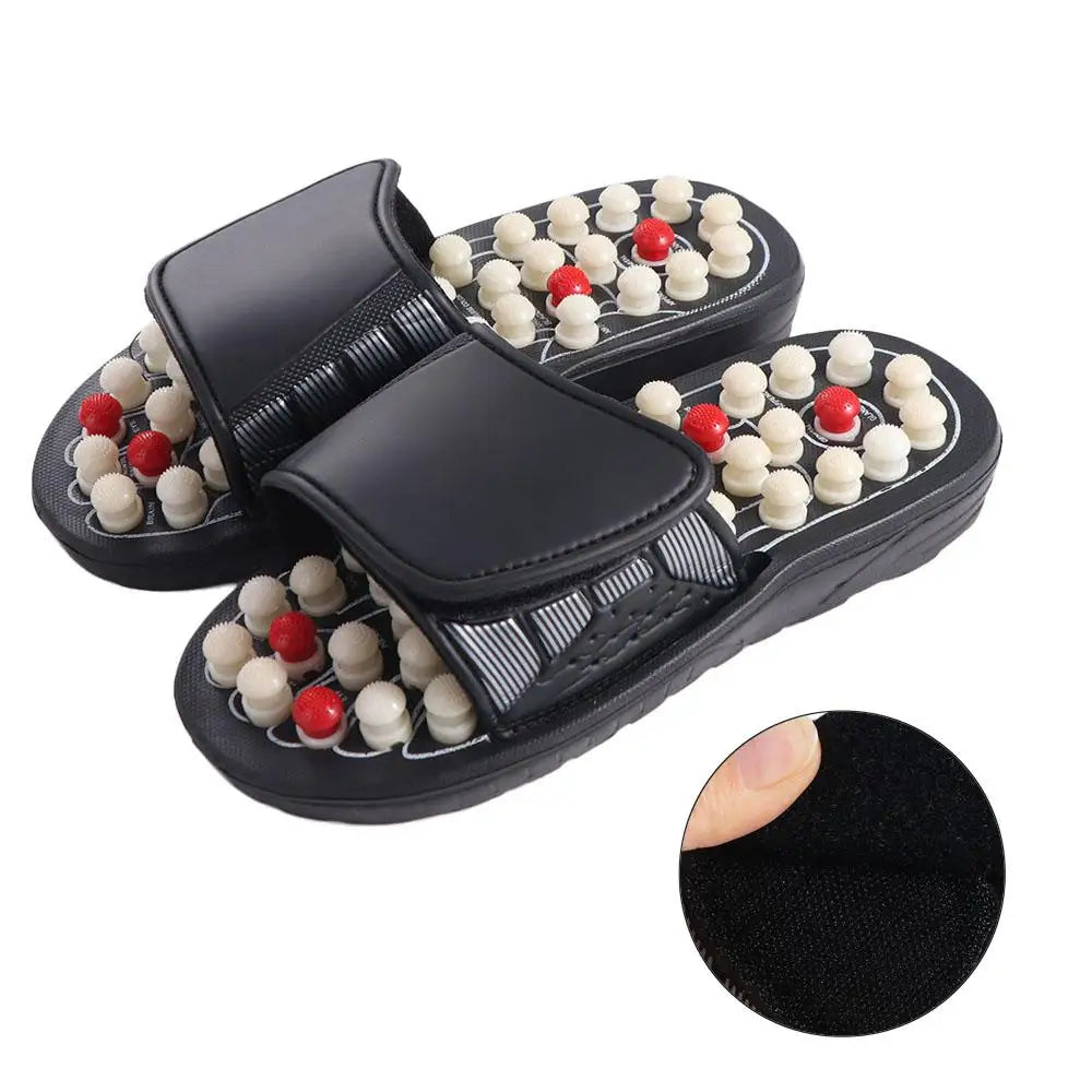 Rotating Foot Massage Shoes Unisex Healthy Acupressure Massage Slippers Feet Care Reflex Stress Reflexology Sandals Women