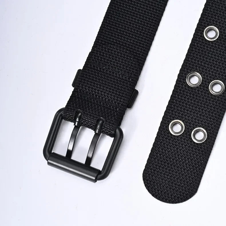 New Men Breathable Nylon Fabric Belt outdoor sport Belt Pin Buckle Trousers Jeans Belt