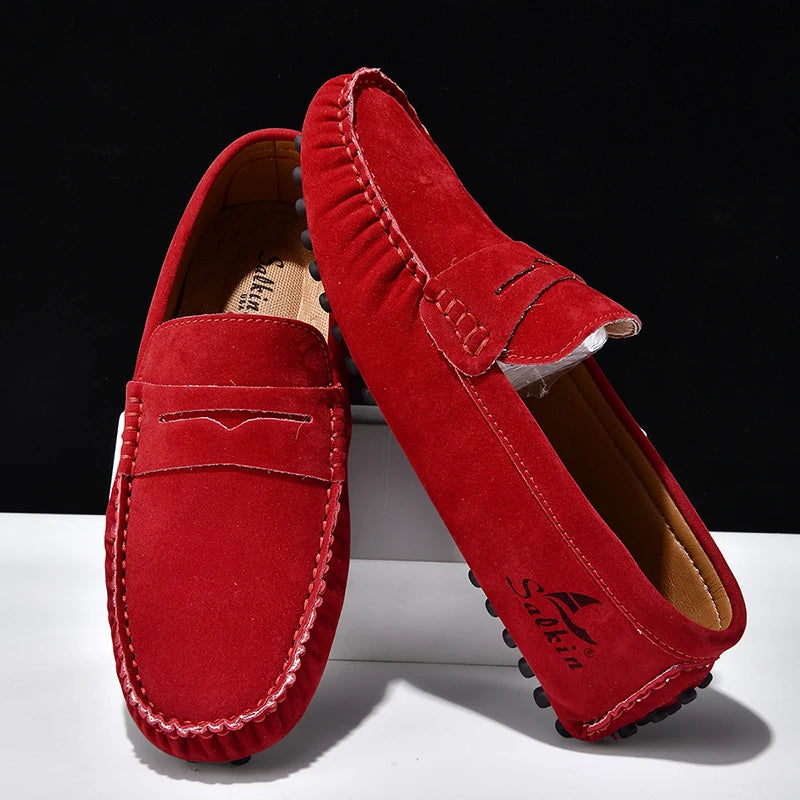 High Quality Women Shoes Lightweight Leather Moccasins Handmade Comforty Fashion Sneakers Mom nurse Flats Soft Walking 2025 New