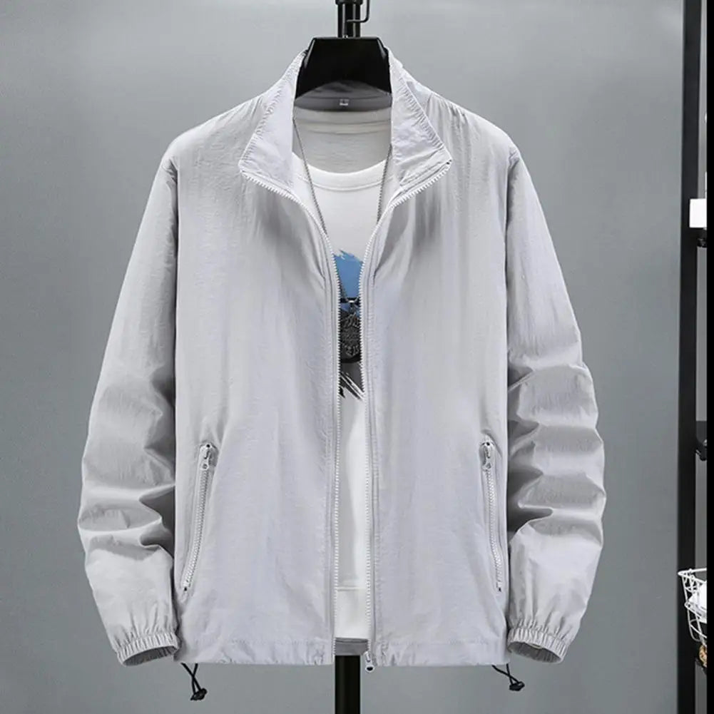 Men Outdoor Jacket Sunscreen Coat Camping Fishing Summer Sports Jacket Breathable Sun Clothing Sunshade Jacket