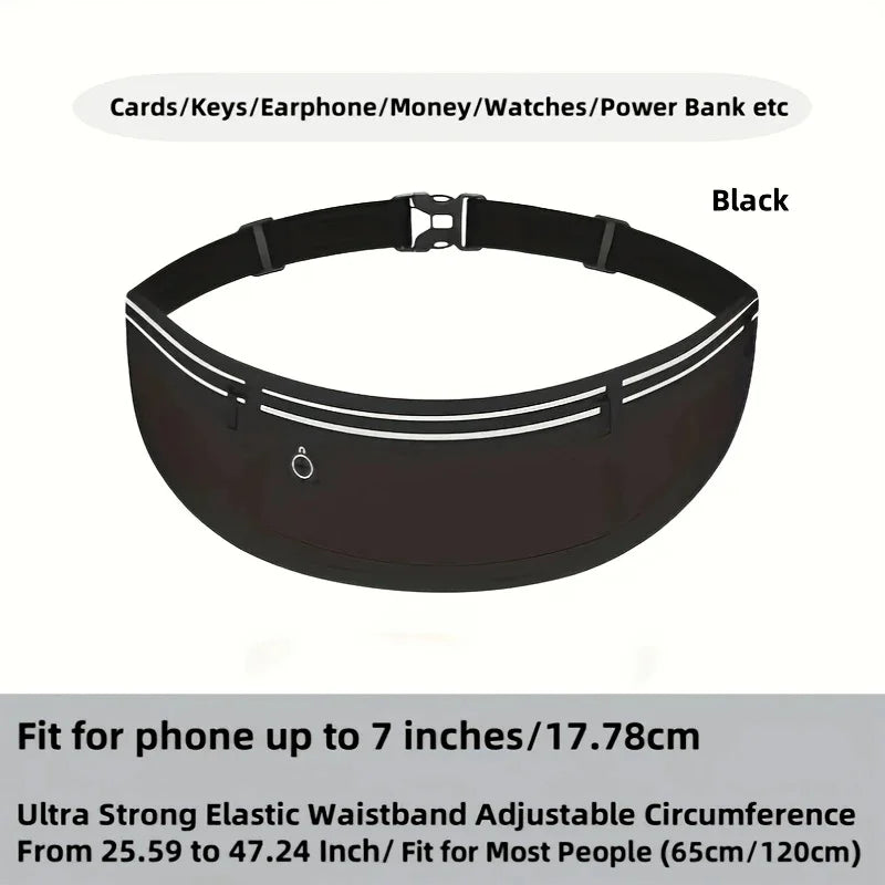 Running Belt Waist Bag Sports Waist Bag Women Men Waterproof Gym Mobile Phone Pouch Cell Phone Waist Bag Accessories For iPhone