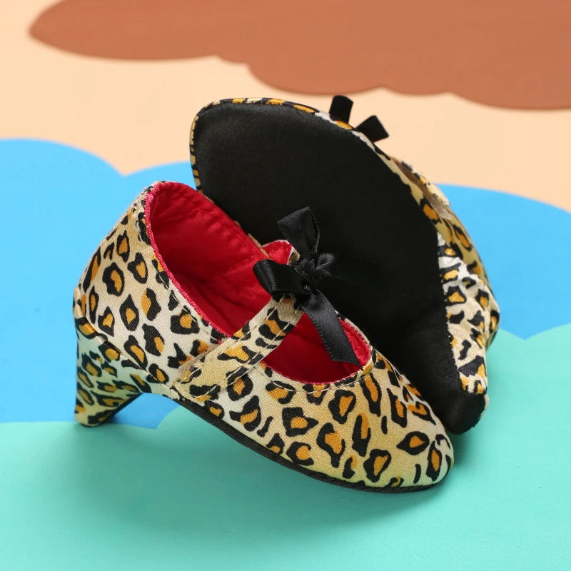 2026 New Infant Newborn Baby Girl High Heels Shoes Princess Bow First Birthday Party Shoes Photo Props Shoes 10CM / 10.5CM