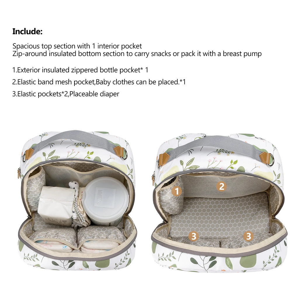 New Baby Diaper Bag Backpack Multifunctional Waterproof Maternity Nappy Bags Mommy Travel Backpack Stroller Bag Baby Nappy Cares