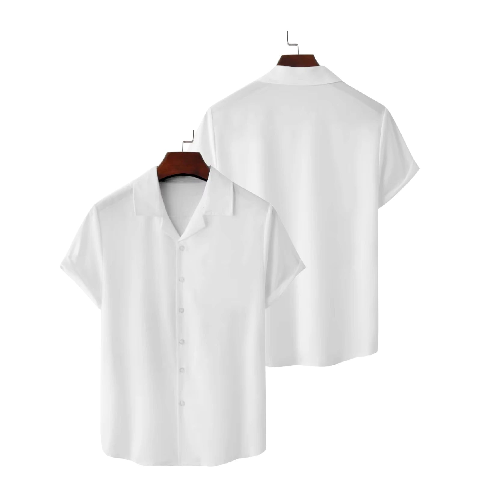 Mens Custom Shirts Fashion Summer Short Sleeve 3D Printed DIY Lapel Button Shirt Customization Your Exclusive Oversized Blouse