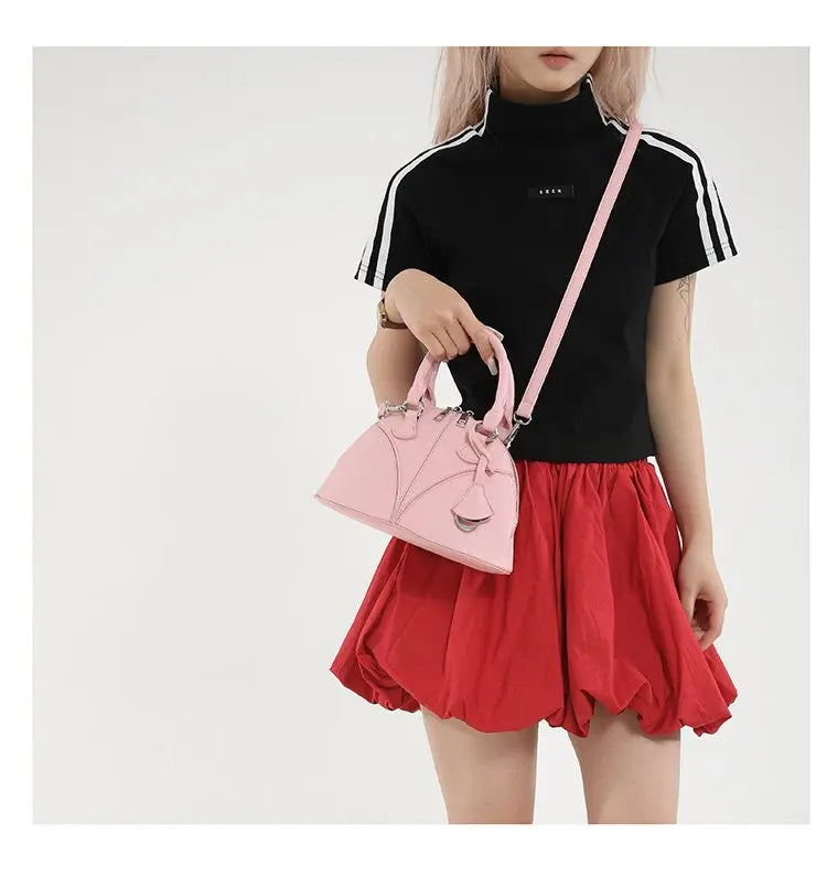 Luxury Unique Diaper Bag Shoulder Purse Ladies Trendy Design Minimalist Textured Original Square Satchel