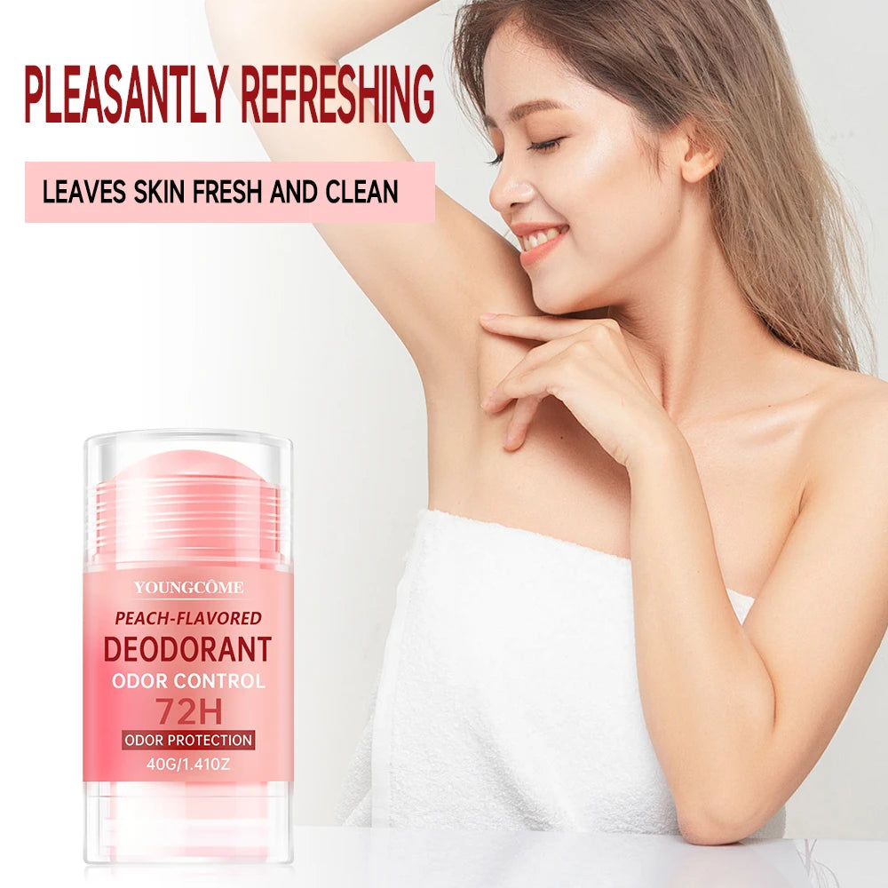 Women's Peach Vanilla Deodorant Lotion Multiple Fruits Perfume Remove Armpit Odor Underarm Atmosphere Long Lasting Fragrance