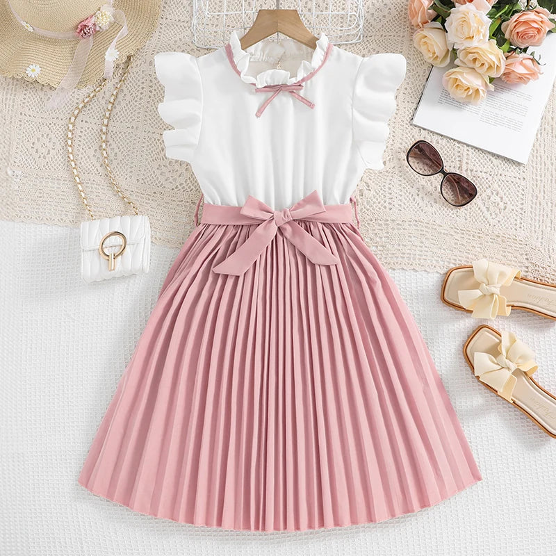 Kids Dress For Girls 8-12 Years Summer Girls Elegant Classic Fashion Intellectual Dress Birthday Party Dress For Children