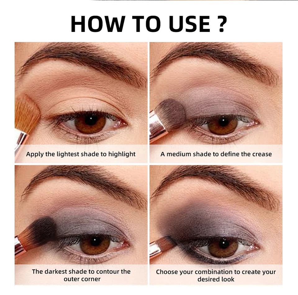 Nudes2 Eyeshadow Palette Rich Pigment Neutral Shades Long-Lasting Eye Makeup Blendable Color Matte Nudes Eyeshadow Palette