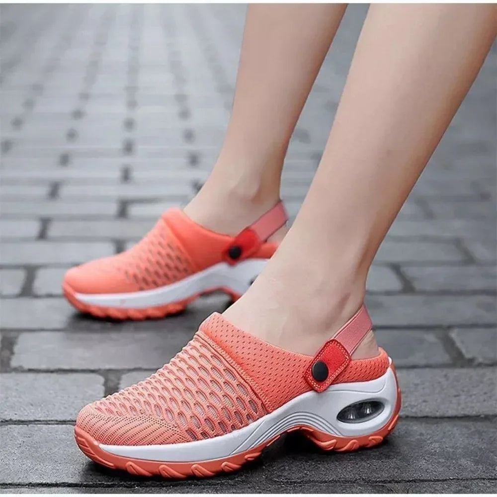 Women Shoes Increase Cushion Sandals Platform Sandal for Women Breathable Mesh Outdoor Walking Slippers Sandals Size 35-43