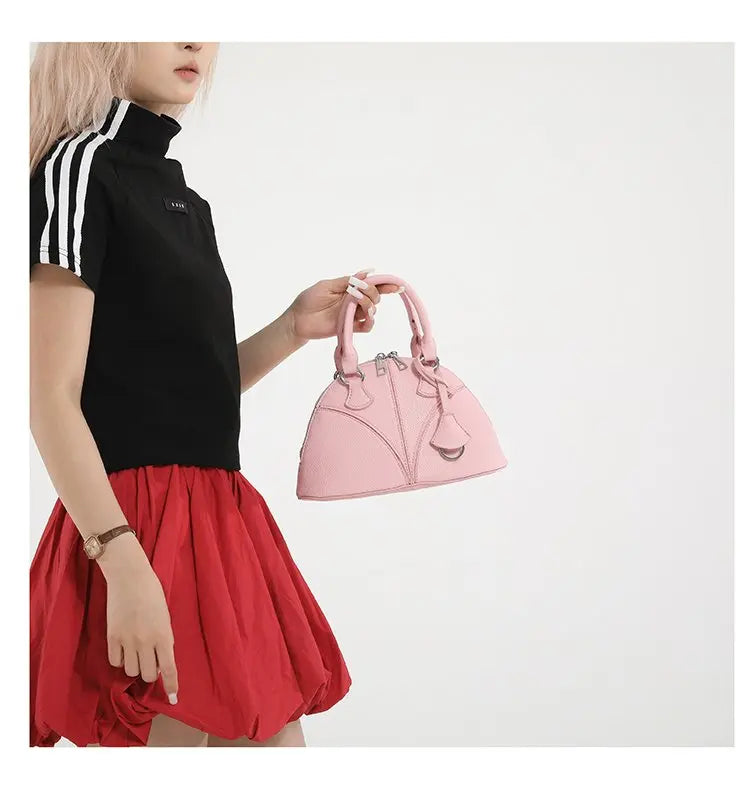 Luxury Unique Diaper Bag Shoulder Purse Ladies Trendy Design Minimalist Textured Original Square Satchel