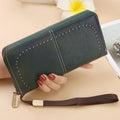 RFID anti-theft long wallet for men and women; 2025 cross-border new version; large capacity mobile phone bag; vintage hollowedo